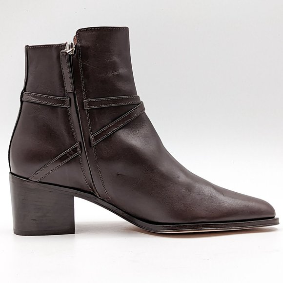 Hugo by Hugo Boss Women Silver Hardware Leather dressy Boots Size 9.5US EUR40 - Picture 9 of 12